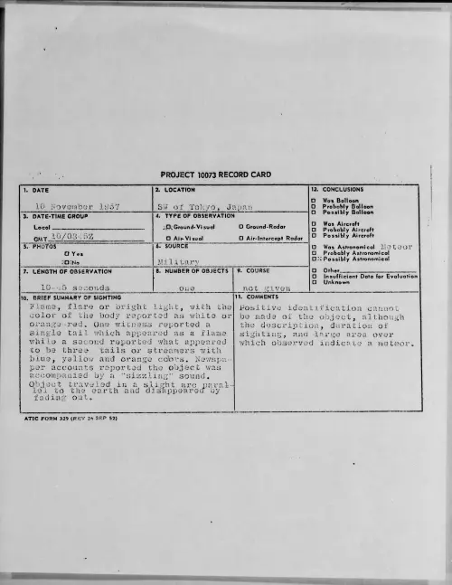 First page of 1957.11 - 6782498 - SW Of Tokyo, Japan