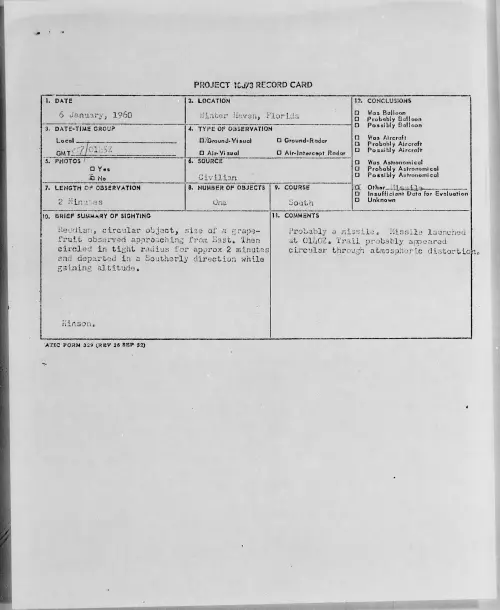 First page of 1960.01 - 6967852 - Winter Haven, Florida