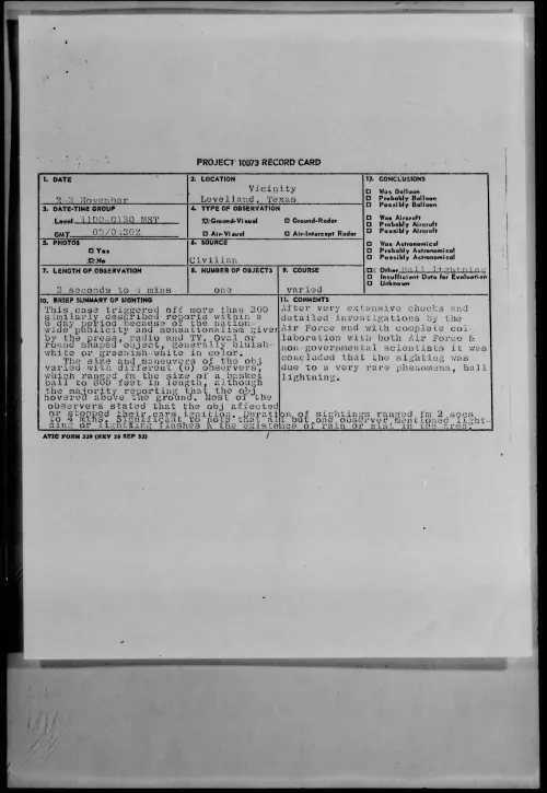 First page of 1957.11 - 7229541 - Vicinity Levelland, Texas