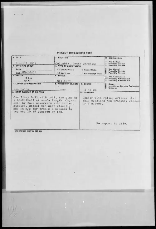 First page of 1957.04 - 6788202 - Columbia, South Carolina