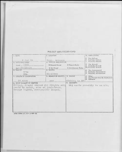 First page of 1958.04 - 6966902 - Mesa, Arizona