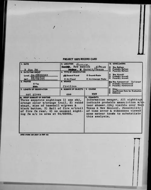 First page of 1958.06 - 8846224 - Eunice, New Mexico