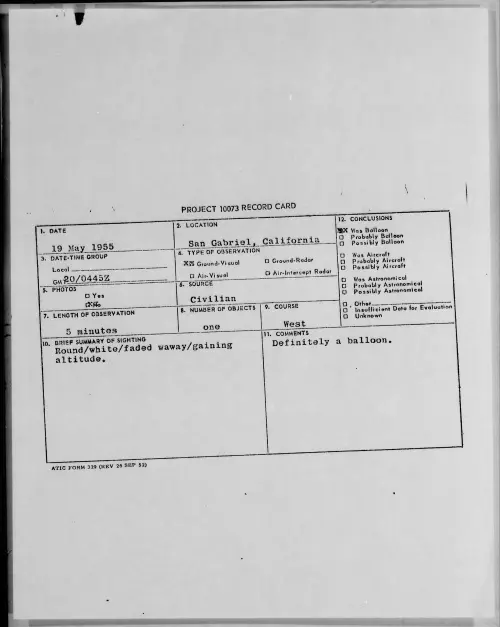 First page of 1955.05 - 6962887 - San Gabriel, California