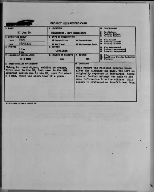 First page of 1960.06 - 7814104 - Claremont, New Hampshire
