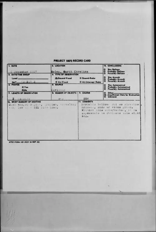 First page of 1957.11 - 6779417 - Selma, North Carolina