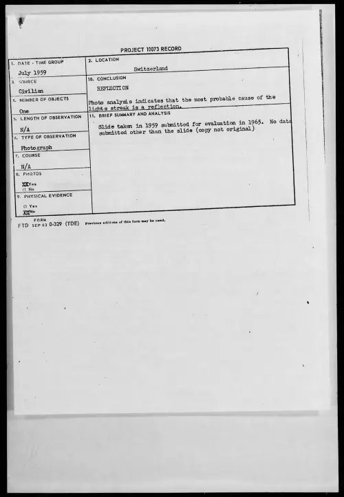 First page of 1959.07 - 8406967 - Switzerland