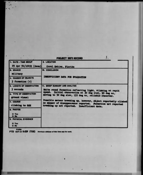 First page of 1954.04 - 6781297 - Coral Gables, Florida