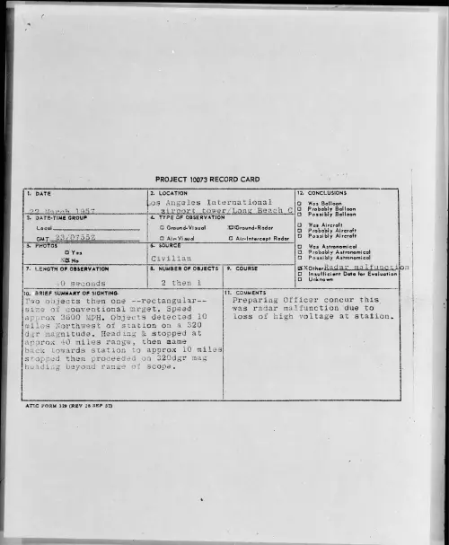 First page of 1957.03 - 6787765 - Los Angeles International Airport Tower- Long Beach C