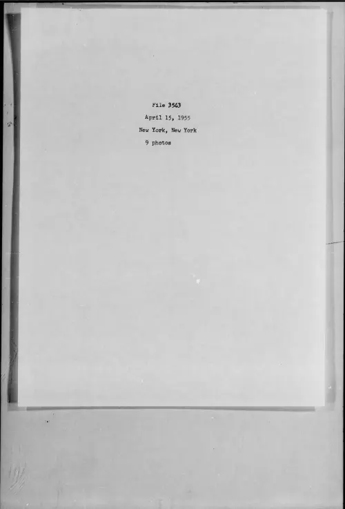 First page of 1955.04 - 7276597 - New York, New York (#3543)