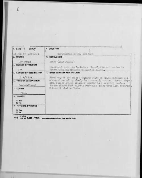 First page of 1953.01 - 9544226 - Westhampton Beach, New York