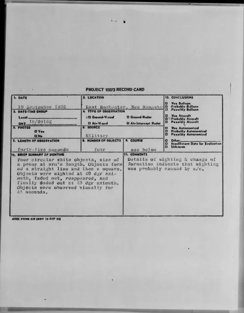 First page of 1956.09 - 7070975 - East Rochester, New Hampshire