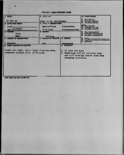 First page of 1954.02 - 6780249 - Long Beach, California