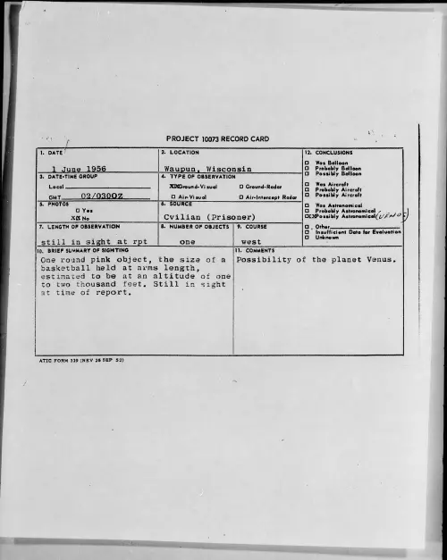 First page of 1956.06 - 6786211 - Waupun, Wisconsin