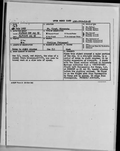 First page of 1955.07 - 6970450 - St. Cloud, Minnesota