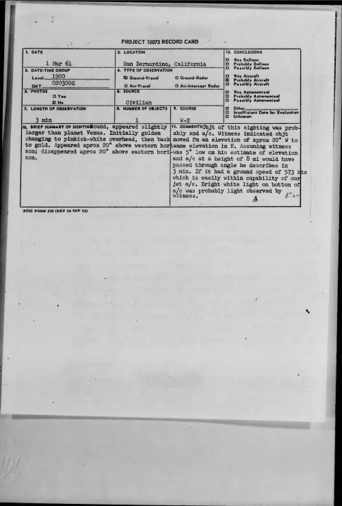 First page of 1961.03 - 8639093 - San Bernardino, California