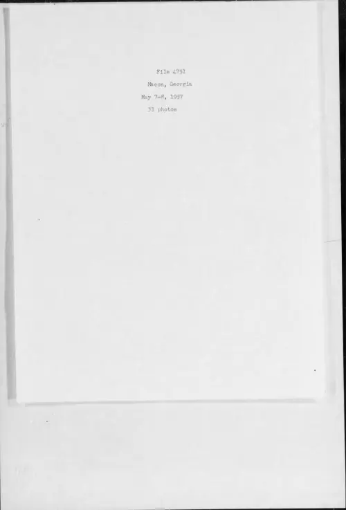 First page of 1957.05 - 6974285 - Macon, Georgia (#4751)