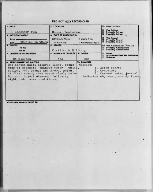First page of 1957.12 - 6966403 - Houma, Louisiana