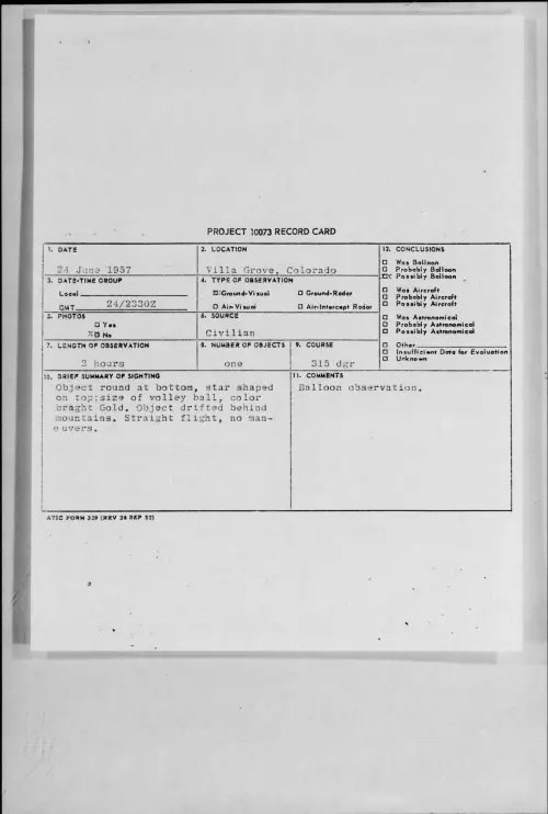 First page of 1957.06 - 6959660 - Villa Grove, Colorado