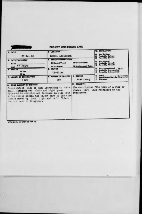First page of 1960.07 - 7818737 - Boyce, Louisiana