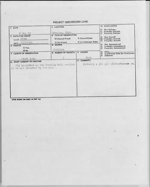 First page of 1959.07 - 8407190 - Moraine, Ohio