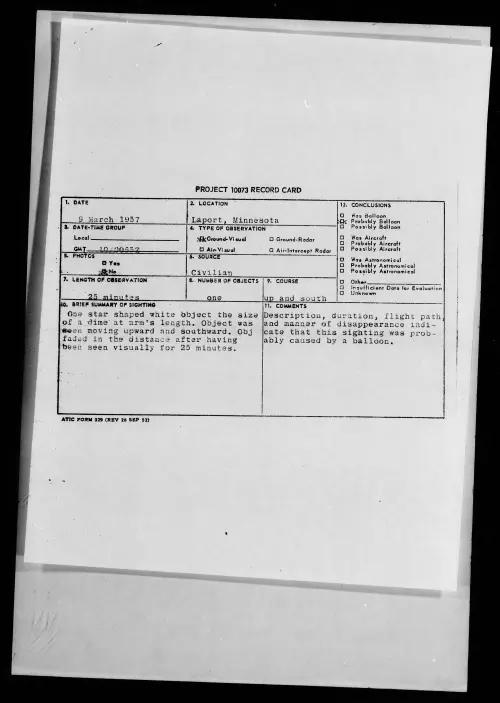 First page of 1957.03 - 6787417 - Laport, Minnnesota