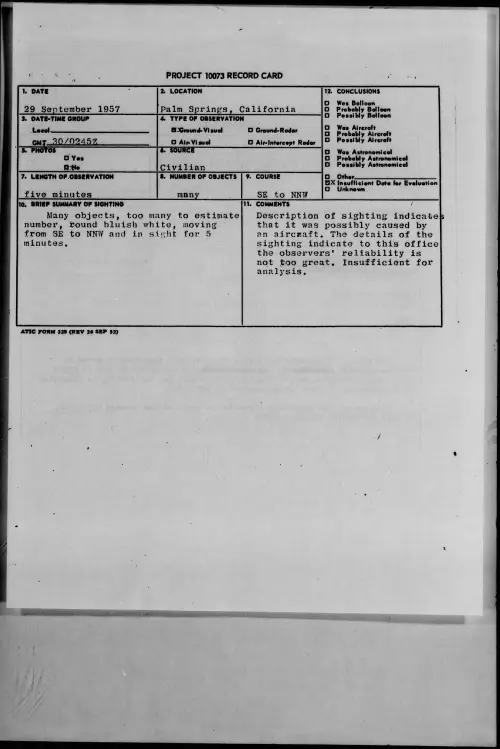 First page of 1957.09 - 6969455 - Palm Springs, California