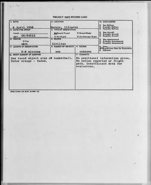 First page of 1956.04 - 6785565 - Gurnie, Illinois