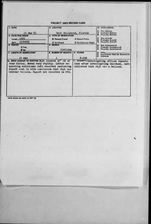First page of 1961.03 - 8643553 - West Hollywood, Florida