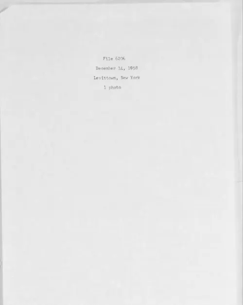 First page of 1958.12 - 6975259 - Levittown, New York (#6206)
