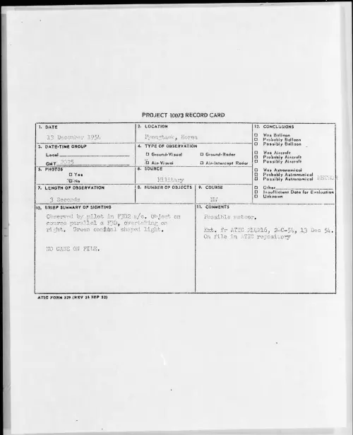 First page of 1954.12 - 6963903 - Pyongtaek, Korea