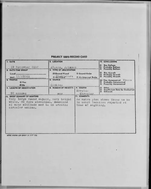 First page of 1957.11 - 6782803 - Alpine, Arizona