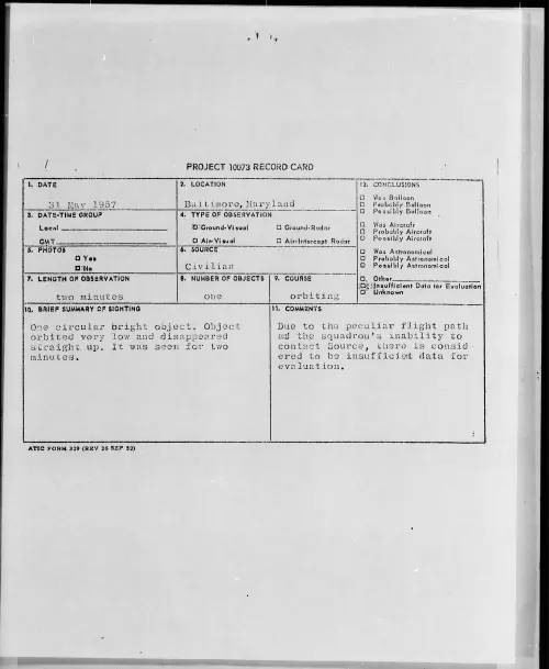First page of 1957.05 - 6790293 - Baltimore, Maryland