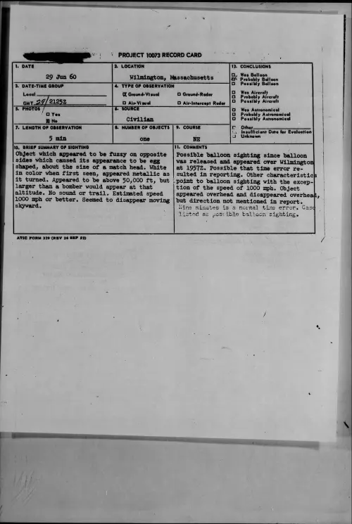 First page of 1960.06 - 7814137 - Wilmington, Massachusetts