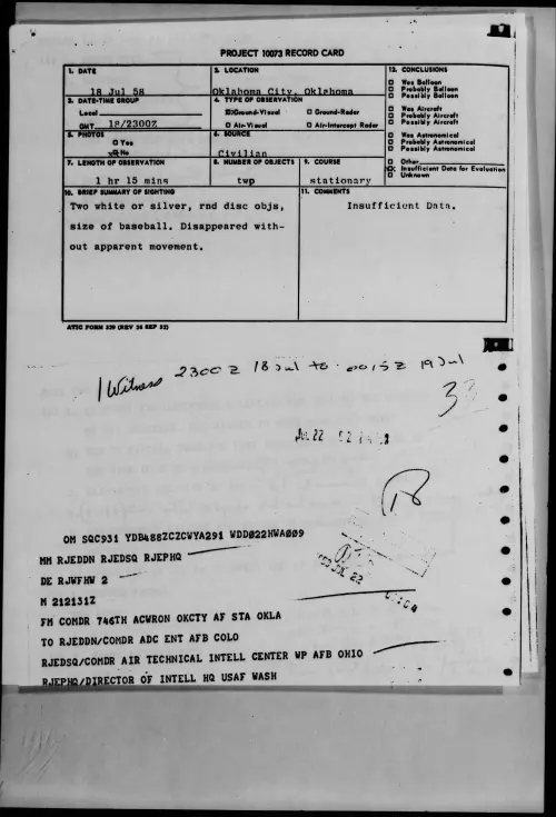 First page of 1958.07 - 8852112 - Oklahoma City, Oklahoma