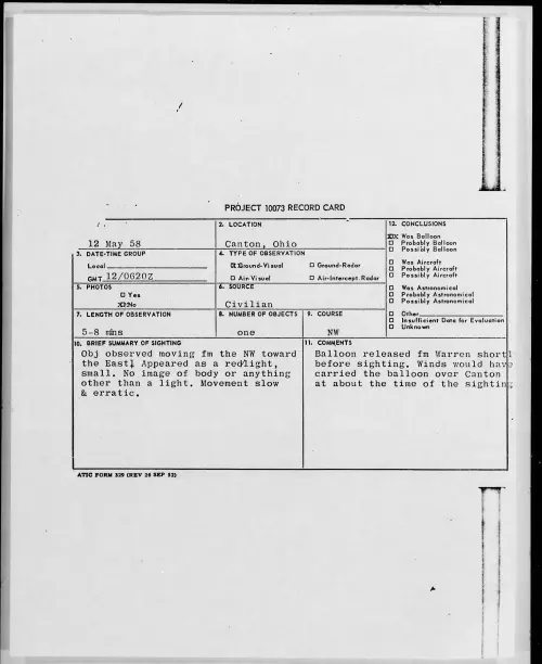 First page of 1958.05 - 7227669 - Canton, Ohio