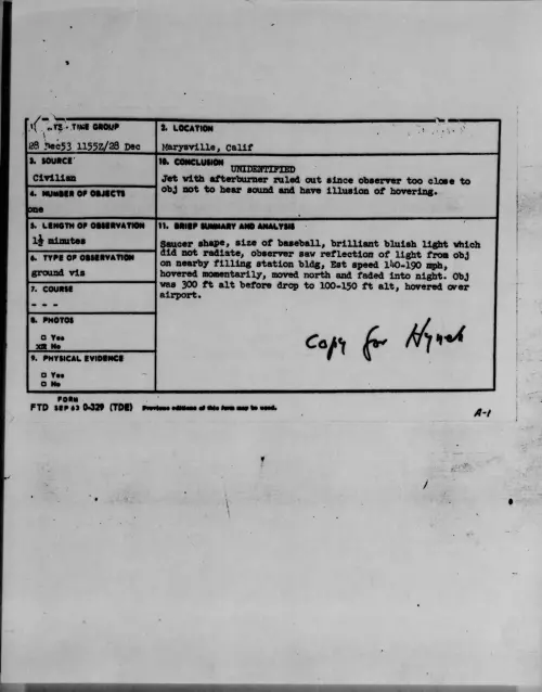 First page of 1953.12 - 6779099 - Marysville, Calif