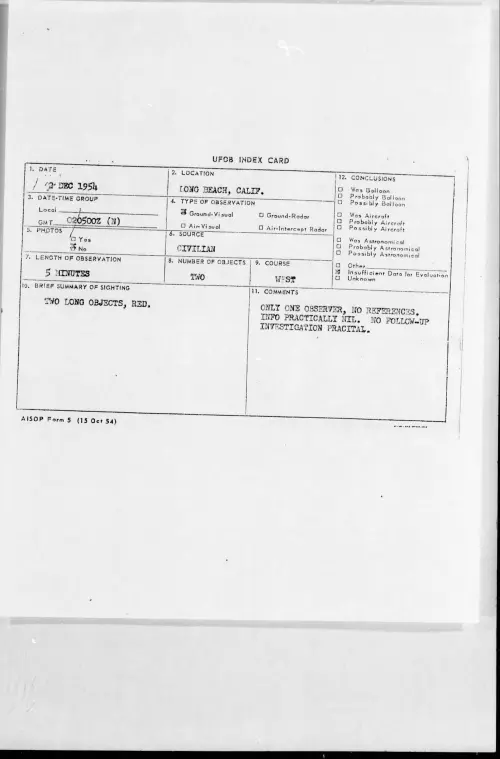 First page of 1954.12 - 6962891 - LONG BEACH, CALIF