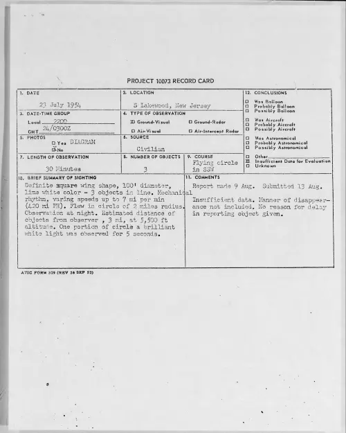First page of 1954.07 - 8715097 - S Lakewood, New Jersey