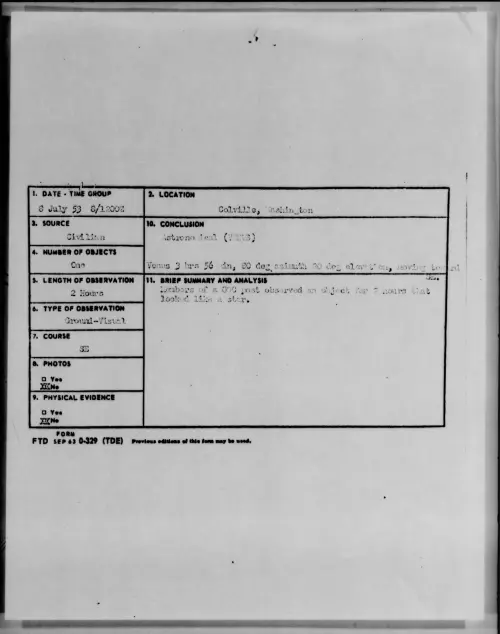 First page of 1953.07 - 6978159 - Colville, Washington