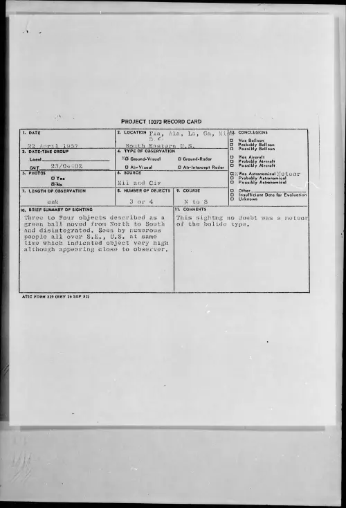First page of 1957.04 - 6788950 - South Eastern U.S