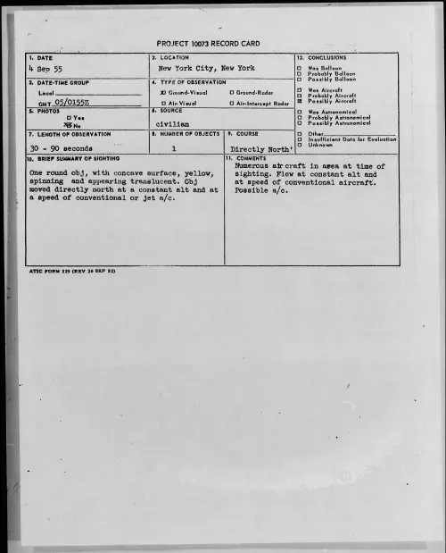 First page of 1955.09 - 7339215 - New York City, New York