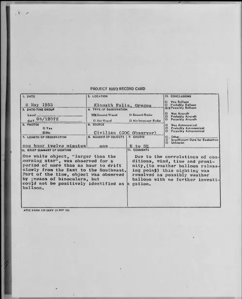 First page of 1955.05 - 6959908 - Klamath Falls, Oregon