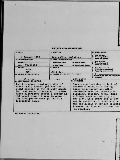 First page of 1958.08 - 8859830 - Ponca City, Oklahoma