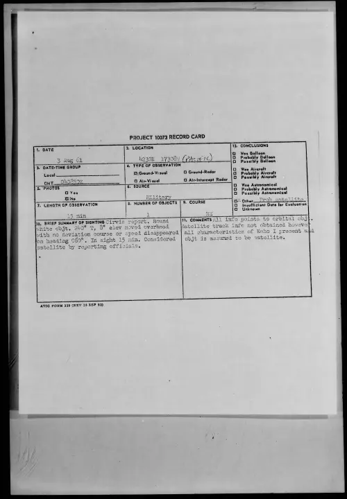 First page of 1961.08 - 8297302 - 4230N 17308W (PACIFIC)