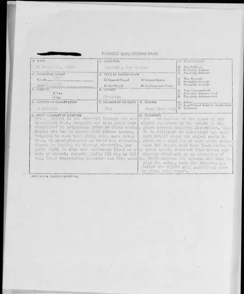 First page of 1960.11 - 8239153 - Roswell, New Mexico