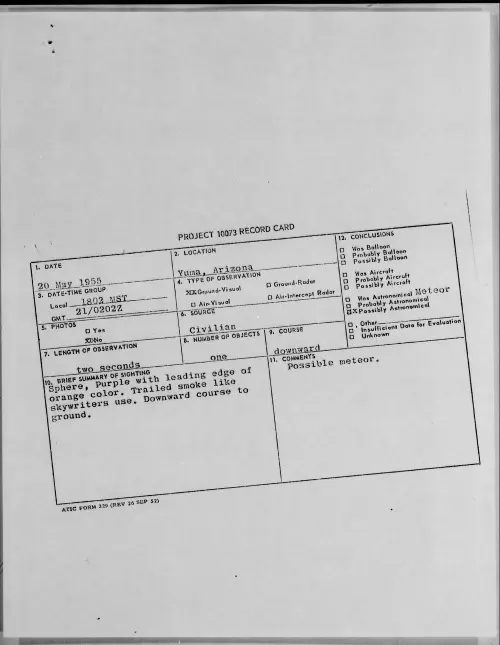 First page of 1955.05 - 6963088 - Yuma, Arizona