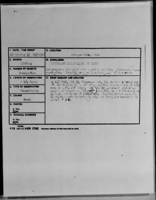 First page of 1953.10 - 6981613 - Presque Isle, Maine
