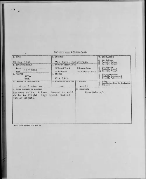 First page of 1955.05 - 6962658 - Van Nuys, California