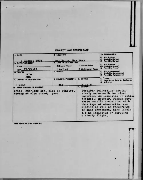 First page of 1958.08 - 8860264 - Marlboro, New York