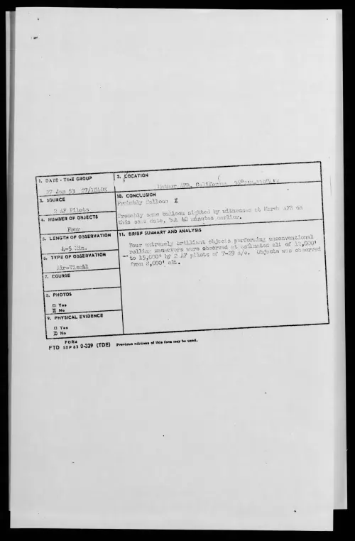 First page of 1953.01 - 9545529 - Mather AFB, California